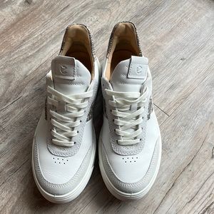 ECCO Women’s White Street Tray Leather Sneaker 37